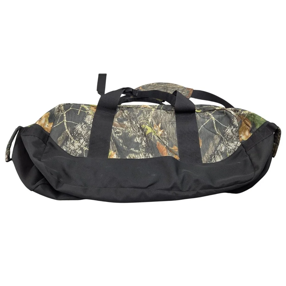 Mossy Oak Hunting Gear Bag Large Camo Duffel Utility Camping Outdoor Gorpcore